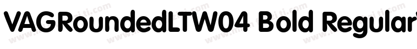 VAGRoundedLTW04 Bold RegularVersion字体转换